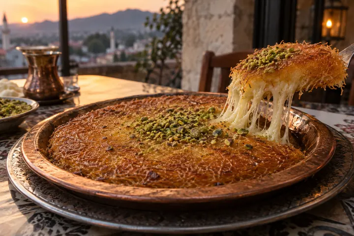 Antakya mutfağını temsil eden restoran sunumu