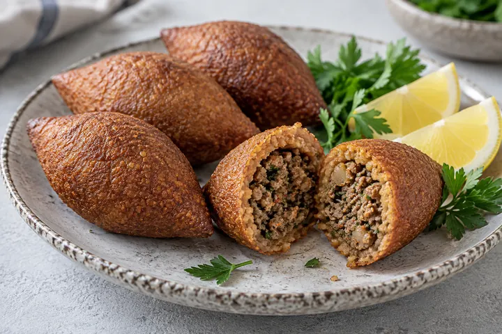 Hatay başlangıçlarını temsil eden yemek sunumu